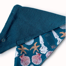 Load image into Gallery viewer, The Bandana Bib (set of 2) - Cabinet Print Teal / White
