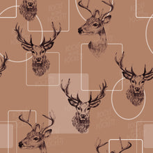 Load image into Gallery viewer, Deer Wallpaper - Mocha
