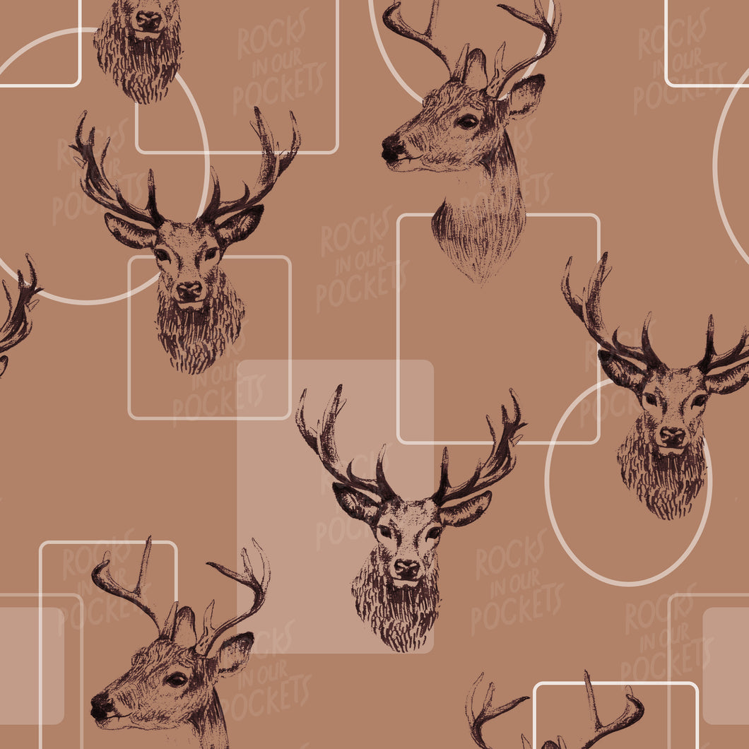 Deer Wallpaper - Mocha